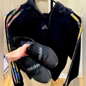 Adidas Hoodie with Matching Sneakers